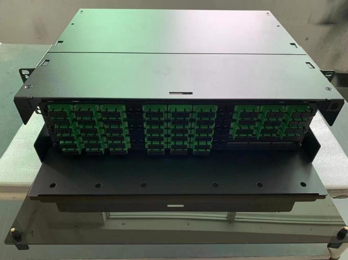 Modicon Patch Panel 3RU MPO MTP Patch Panels 108F Fiber Patch Panel SC APC Holds 9 LGX Adapter
