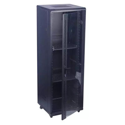 Quality  37U Floor Standing Server Rack Cabinet SPCC IP20 Cold Rolled Steel factory