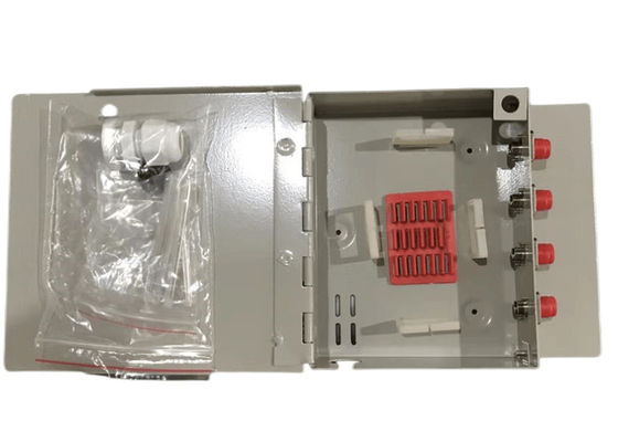 Quality  FTTH Mini Wall Mount Fiber Optic Terminal Box 8Port SC / LC / ST / FC factory