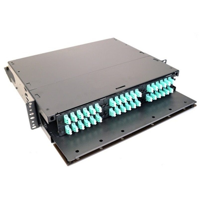 LGX 2U Rack Mount Fiber Enclosure 6 Adapter Panel LC UPC Duplex 6 Slots 72F