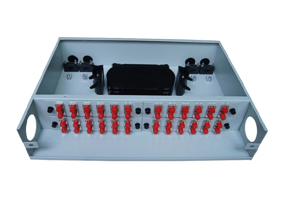 Rack Mounted ODF Fiber Termination Fixed 2U 48 Core Fiber Optic ...