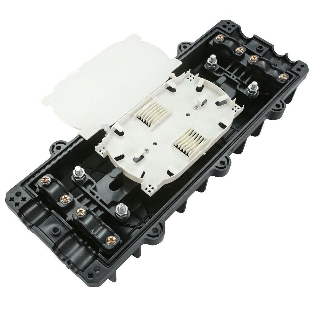 3in 3out Fiber Optic Splice Closure Inline Joint Enclosure Box 96 Core