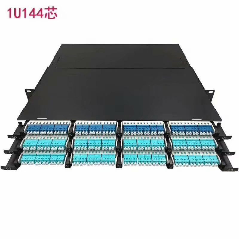 1U 144 Cores MTP MPO -LC Patch panel ODF Chassis enclosure Sliding type ...