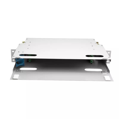 FTTH 1U Fiber Panel 24 Core 19 Inch Rack Patch Panel ODF Unit