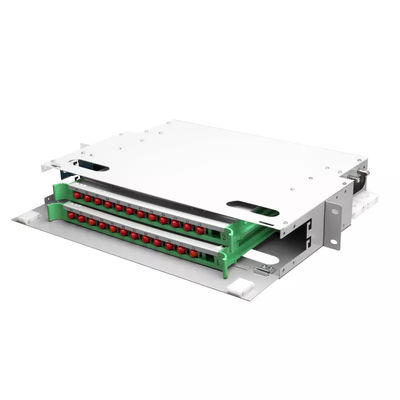 FTTH 1U Fiber Panel 24 Core 19 Inch Rack Patch Panel ODF Unit