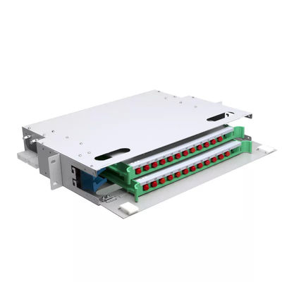 FTTH 1U Fiber Panel 24 Core 19 Inch Rack Patch Panel ODF Unit