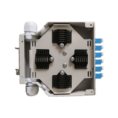 12 Core Cold Rolled Steel Fiber Optic Din Rail Terminal Box With Lc Duplex Adapter