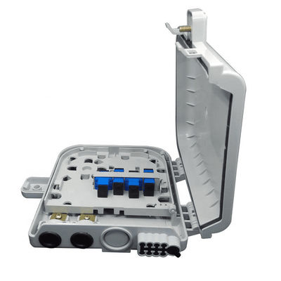 Fiber Optic Terminal Box 8Core SM/DX SC/LC/ST/FC Light Gray/Black IP 66