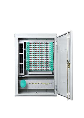 Wall Mounted 144 Core Fiber Optic Cabinet ODC Pole Fiber Distribution Cabinet