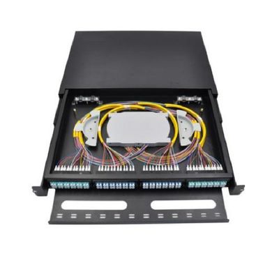 96FO MPO MTP Patch Panels LC Duplex 1U Fiber Patch Panel 12 Slot