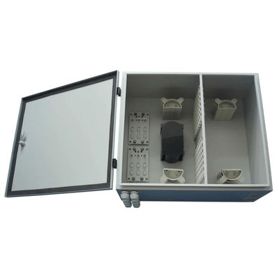 Grey Fiber Optic Enclosure Outdoor LC ODF Fiber Distribution Terminal 96 Core
