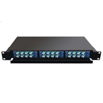 19&quot; 24 Port Fiber Optic Patch Panel Indoor Rack Mount 1U ODF 24 Core