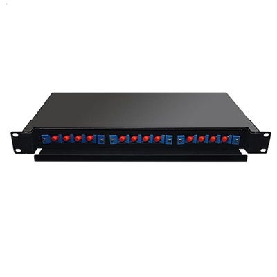 19&quot; 24 Port Fiber Optic Patch Panel Indoor Rack Mount 1U ODF 24 Core