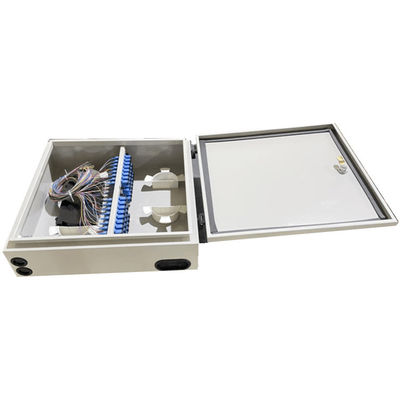 48 Core Wall Mount Fiber Distribution Box Outdoor Waterproof 48F LCD Adapter