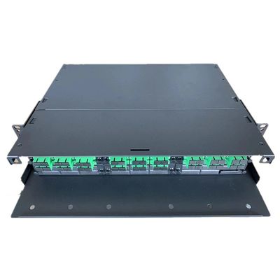 2U MPO MTP Patch Panels APC SC Duplex Fiber Enclosure Rack Mount