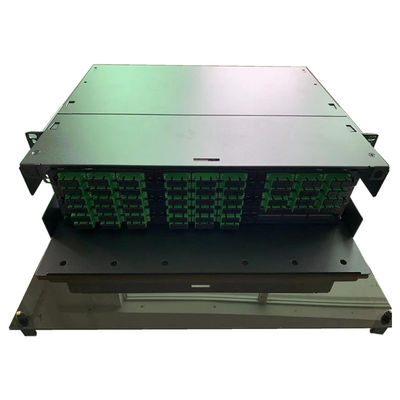 3RU MPO MTP Patch Panels 108F Fiber Patch Panel SC APC Holds 9 LGX Adapter