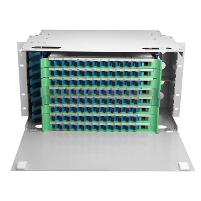 ODF 19 Rack Patch Panel Sc Adapter Fc Patch Panel 6U 96 Core