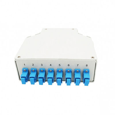 8 Port Din Rail Mounted Fiber Optic Din Rail Terminal Box With Sc/Upc Adapter Singemode Pigtails
