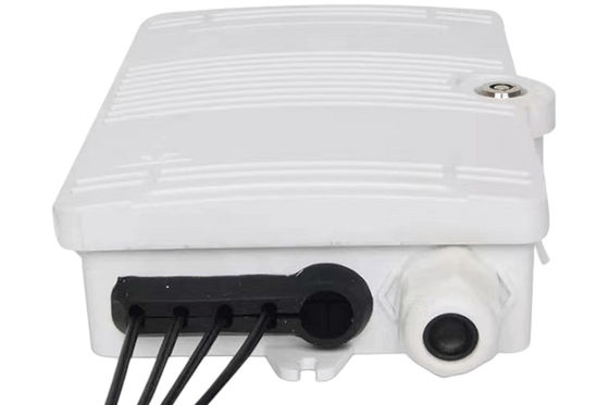 4Port Fiber Optic Terminal Box SC UPC SX SM White IP66 For Telecommunication