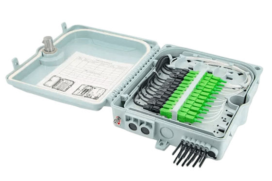 Fiber Optic Terminal Box 12Port SC/LC/ST/FC IP-66 UPC/APC Light Gray FTTH