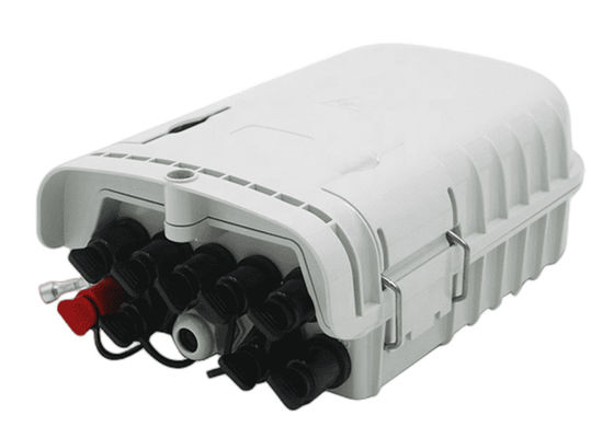 ABS PLC 8 Port Fiber Termination Box Grey Optical Terminal Enclosure IP65