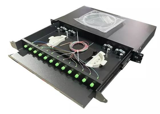 ODF Fiber Optic Distribution Unit Box Fc Drawing Type 19inch
