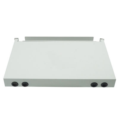 ODF White Fiber Optic Patch Panel Slide 1U 12 Port Rack Mount Patch Panel