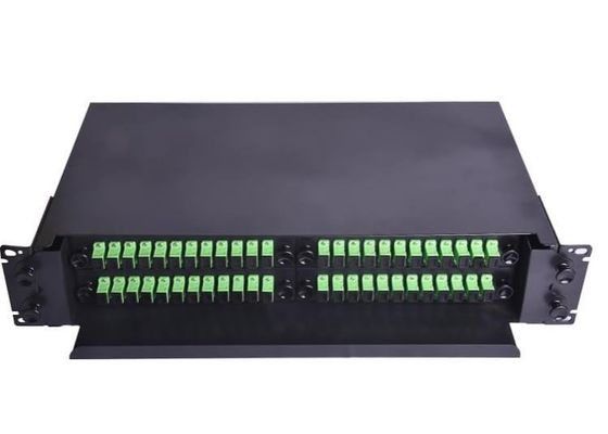 Fc Rack Mounted Fiber Optic Patch Panel ODF 19 Inch 48 Mouth Pull Type