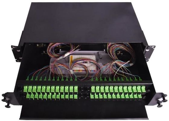 Fc Rack Mounted Fiber Optic Patch Panel ODF 19 Inch 48 Mouth Pull Type