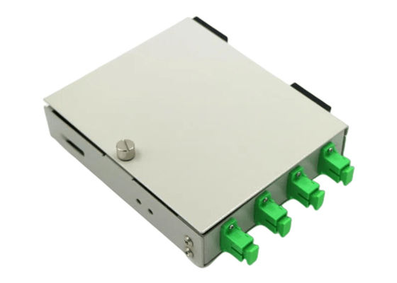 Mini Wall Mount 4 Port Fiber Termination Box SC Clamshell FTTD
