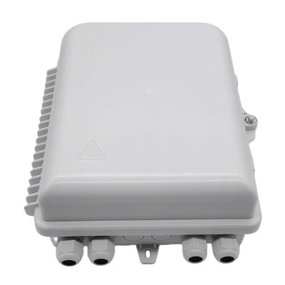 White Fiber Optic Splitter Box LC 1x16 PLC Splitter Wall Mount