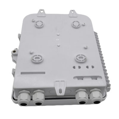White Fiber Optic Splitter Box LC 1x16 PLC Splitter Wall Mount