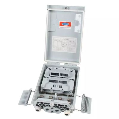 SM / MM Fiber Optic Splitter Box Light Grey 1x8 PLC Splitter
