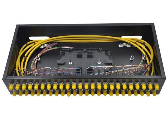 Fixed Fiber Optic Rack Mount Enclosure 12 Core Patch Panel 1U St Upc Adapter​