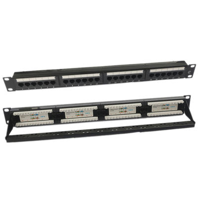 UTP 24 Port CAT6 Patch Panel 1U Keystone Patch Panel Blank RJ45