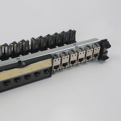 UTP Network Patch Panel Integrated RJ45 1U 24 Port Patch Panel