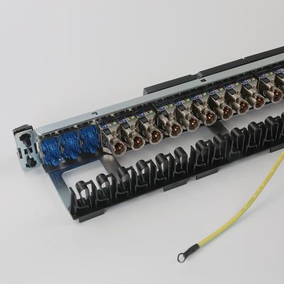 UTP Network Patch Panel Integrated RJ45 1U 24 Port Patch Panel