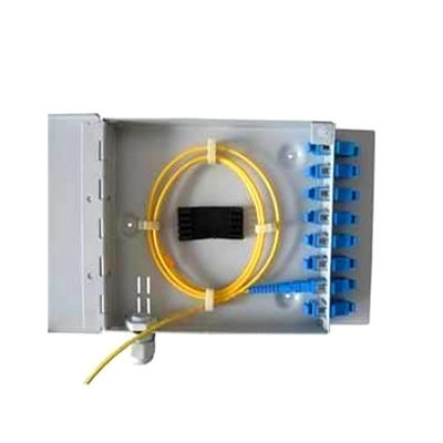 FTTH Mini Wall Mount Fiber Optic Terminal Box 8Port SC / LC / ST / FC