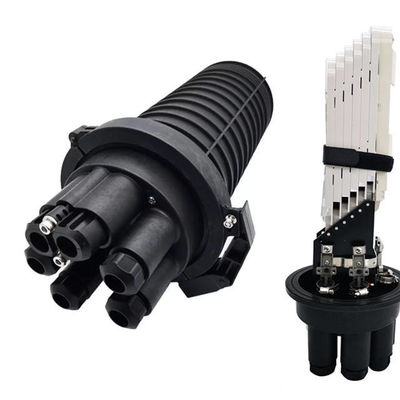 144 Cores Optical Cable Junction Box Dome Type 6 Port Fiber Splice Closure PC Plastic