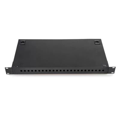 1U Rack Mount Type ODF Fiber Optic Patch Panel 24 Port With FC/UPC Adapter