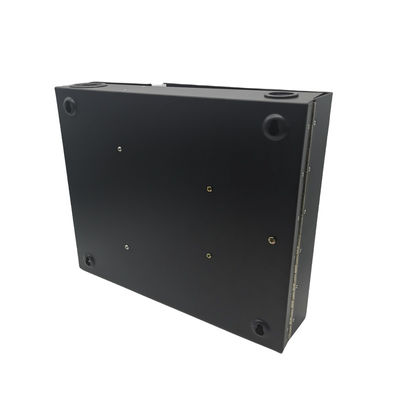 12/24/48cores 2door Black Optical Wall Mount Fiber Enclosure With Spools and Adapter Plates