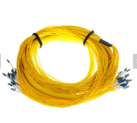 SM 9/125 G652D (OS2) LSZH 12 Fibers LC/UPC-LC/UPC Fibre Optic Breakout Cables 1M
