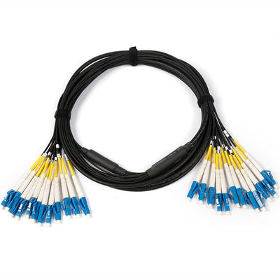 Customized Military Tactical Antirodent Single Mode 12 Core LC SC FC ST Armure Optical Cord Armored LSZH Fiber Patch Cable